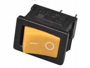 Przełącznik kołyskowy MRS101A 6A 250V ON-OFF żółty