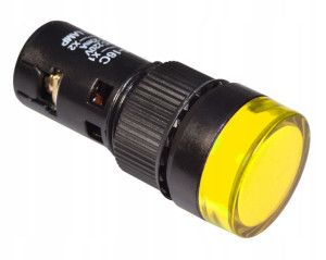 Kontrolka sygnalizacyjna 16mm LED APT 12V żółta