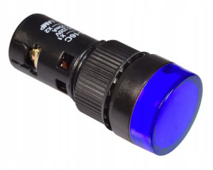 Kontrolka sygnalizacyjna 16mm LED 12V niebieska