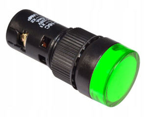Kontrolka sygnalizacyjna 16mm LED APT 230V zielona