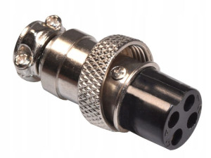 Wtyk mikrofonowy CB NC 4PIN wtyczka na kabel