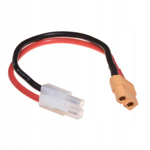 Adapter przejście XT60 żeński - złącze Tamiya 10cm