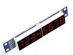 Wyświetlacz osiem cyfr MAX7219 0,36" SPI 5V