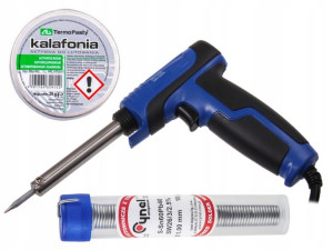 Zestaw Lutownica ZD722 40W kalafonia fiolka cyna