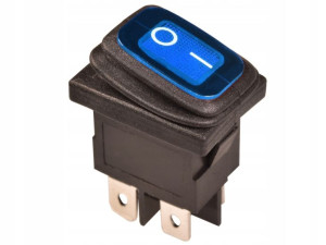 Przełącznik mały 230V SW-KCD6-AC niebieski