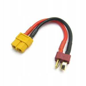 Adapter złącze XT60 żeński - DEAN-T męski 10cm 60A