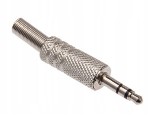 Wtyk Jack 3,5mm Stereo ze Sprężyną na Kabel