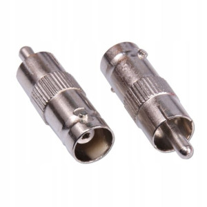 Adapter BNC gniazdo - RCA wtyk Przejściówka
