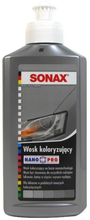 Sonax Wosk Koloryzujący Nanopro Srebrny 500ml