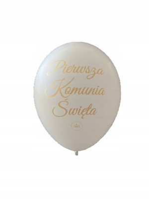 Balony gumowe Pierwsza Komunia 11" 10szt.