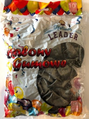 Balony gumowe Helium Leader kolor srebrny 30 szt.