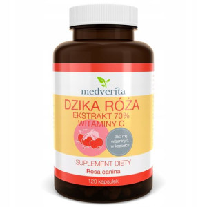 Dzika Róża Medverita 120 kaps Ekstrakt Witaminy C