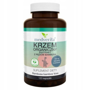 Krzem Organiczny Medverita 120 kap z pędów bambusa