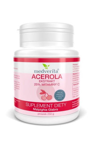 Medverita Acerola ekstrakt 25% witaminy C 250g