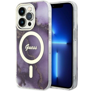 Etui Guess GUHMP14XHTMRSU Apple iPhone 14 Pro Max purpurowy/purple hardcase