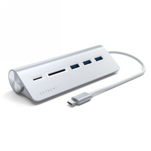 Adapter HUB Satechi Aluminium Hub Combo USB-C (3x USB-A, czytnik kart micro