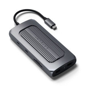 Adapter HUB Satechi Multiport USB-C (2x USB-C, 2x USB-A, 2x 4K HDMI, czytni