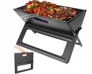 Grill Składany Turystyczny Przenośny Węglowy Metal