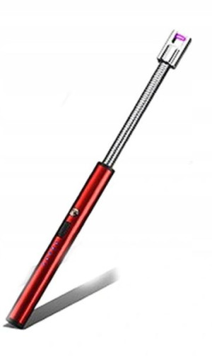 Zapalniczka Wiatroszczelna Żarowa Usb Czerwony
