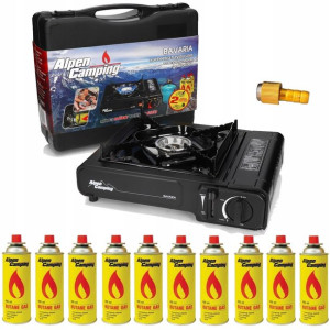Kuchenka gazowa turystyczna Alpen Camping 10 x Gaz