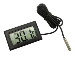 ELEKTRONICZNY TERMOMETR z Sondą LCD czarny AG195
