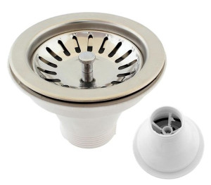SITKO KOREK do ZLEWU Metalowy srebrny AG568A