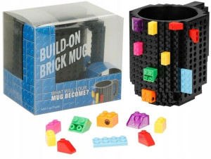 Kubek Klockowy Do Lego + Klocki / Czarny
