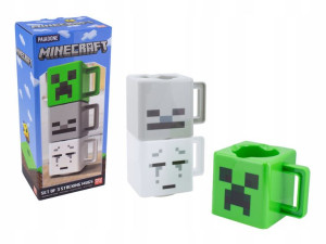 Minecraft Zestaw Kubków 3 Szt Stacking Mugs