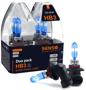 Żarówki Senso Super Vision 2x Hb3 Duo +150%