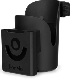 Lionelo uchwyt na kubek, butelkę i telefon Ove Black Carbon
