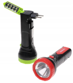 LATARKA Ładowana Akumulatorowa 1W LED + 8 SMD 2204