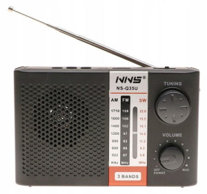 Radio PRZENOŚNE Kuchenne Akumulator Latarka FM USB