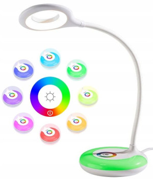 LAMPKA Lampa BIURKOWA Na Biurko Dotykowa RGB LED