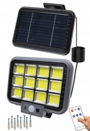 Lampa Solarna Led Czujnik Zmierzchu Ruchu 1257