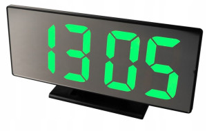 BUDZIK zegar cyfrowy LUSTRO LED Termometr 2679