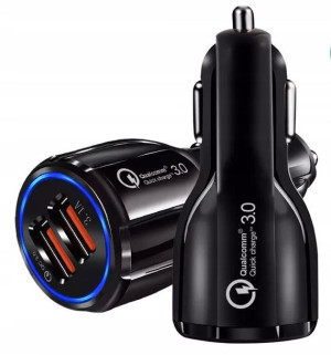Ładowarka Samochodowa 2x USB QC 3.0 Szybka 11350
