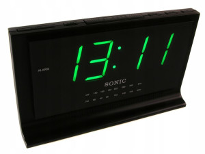RADIOBUDZIK DUŻY wyświetlacz Radio LED BUDZIK 2614
