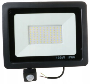 HALOGEN Naświetlacz lampa LED CZUJNIK RUCHU 100W