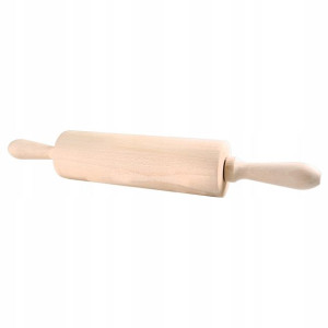 Wałek do ciasta DREWNIANY obrotowy WD 38 cm