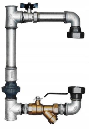 Obejście Pompy C.o. 1' (dn25) Pionowe Ocynk