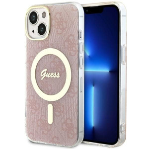 Etui Guess GUHMP14SH4STP Apple iPhone 14 różowy/pink hardcase 4G MagSafe