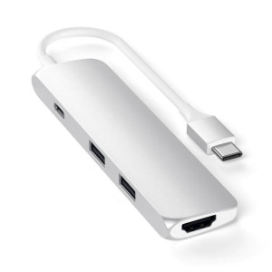Satechi Slim Adapter do Urządzeń Mobilnych USB-C, 4K HDMI, 2x USB-A