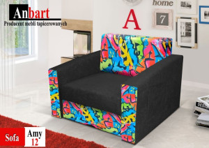 Fotel rozkładany AMY Amerykanka Sofa Łóżko Kanapa