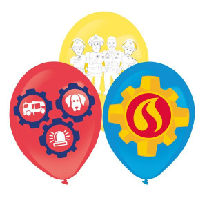 Balony Lateksowe Strażak Sam Bajka 27,5 Cm 6 Szt.