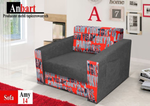 Fotel rozkładany AMY Amerykanka Sofa Łóżko Kanapa