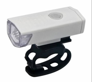 LAMPKA ROWEROWA PRZEDNIA 5 xLED biała 360 stopni ZD41E