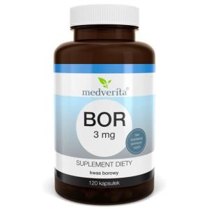 MEDVERITA Bor 3 mg Kwas Borowy 120 kaps.