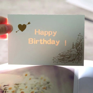 Kartka z ukrytymi życzeniami Happy Birthday