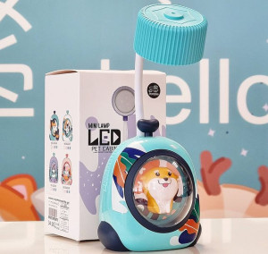 Lampka LED USB nocna piesek shiba w kabinie