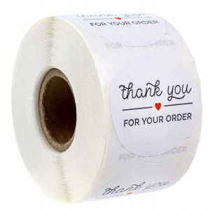 Ozdobne naklejki Thank You For your Order - wzór 2